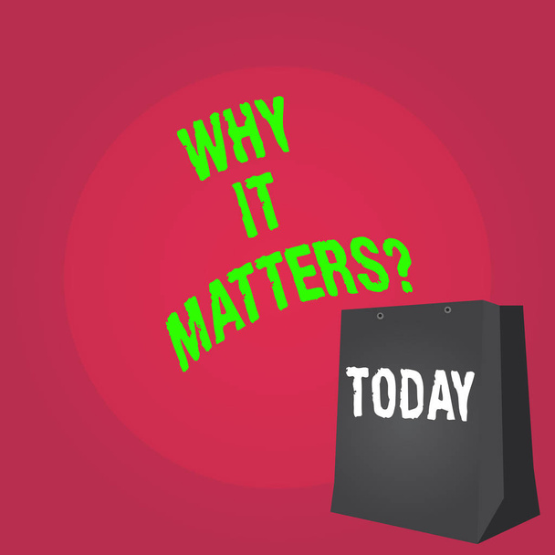 Szövegírás-miért Mattersquestion szó. Üzleti koncepció fontos okokból, hogy tegyen valamit a motiváció célja. - Fotó, kép