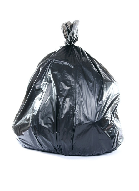 Black garbage bag - Photo, Image