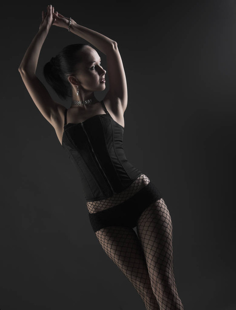 fetish model dancing - Foto, Imagen
