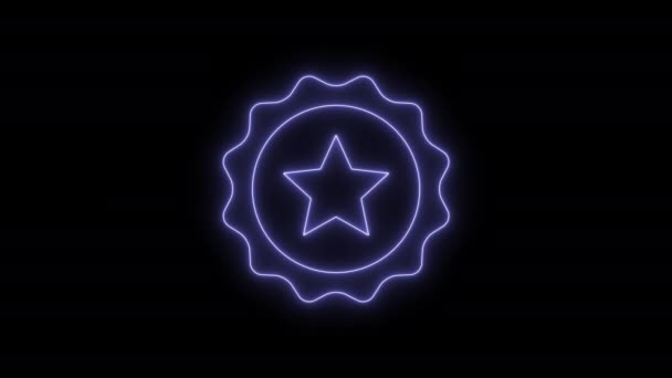 Rating star symbol - Footage, Video