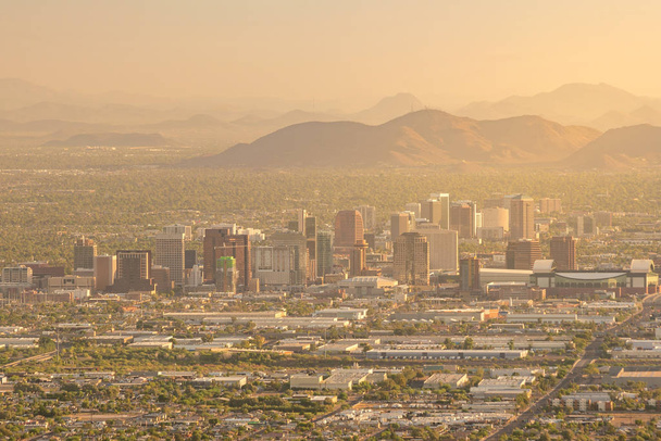 Felülnézet a belváros Phoenix, Arizona  - Fotó, kép