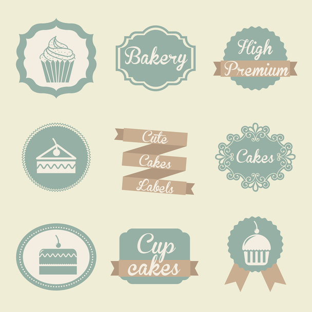 bakery labels - Vektori, kuva