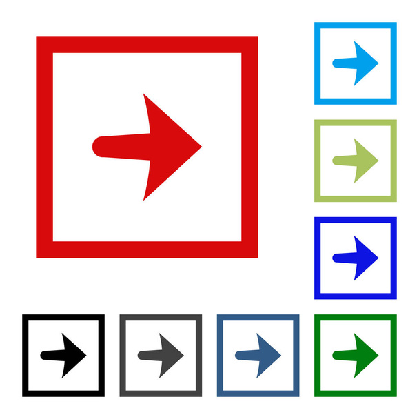 Flecha icono de botón de vector se. color sobre fondo blanco
. - Vector, Imagen