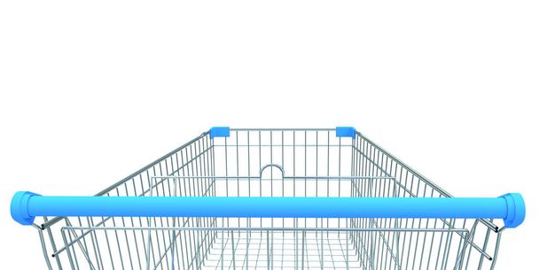 carrinho de compras isolado ilustração 3D
 - Foto, Imagem