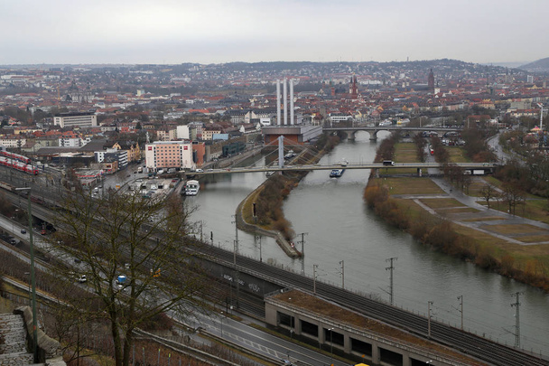 panoramabild der stadt wrzburg (deutschland) - Foto, Bild
