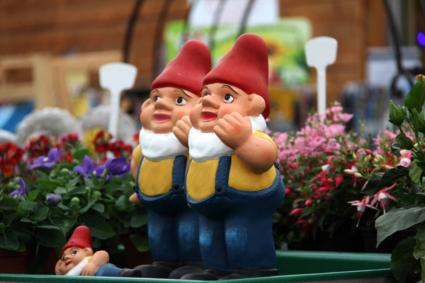 Bahçe gnomes / Bahçe Dekorasyon - Fotoğraf, Görsel