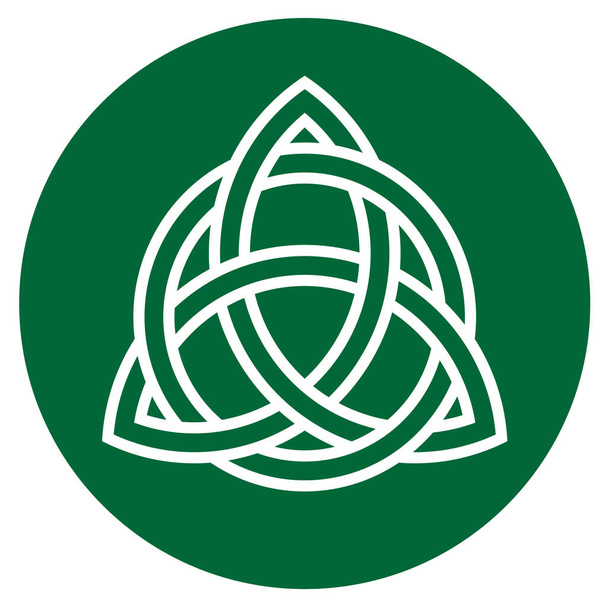 illustration de l'élément d'ornement celtique traditionnel sur vert
  - Photo, image