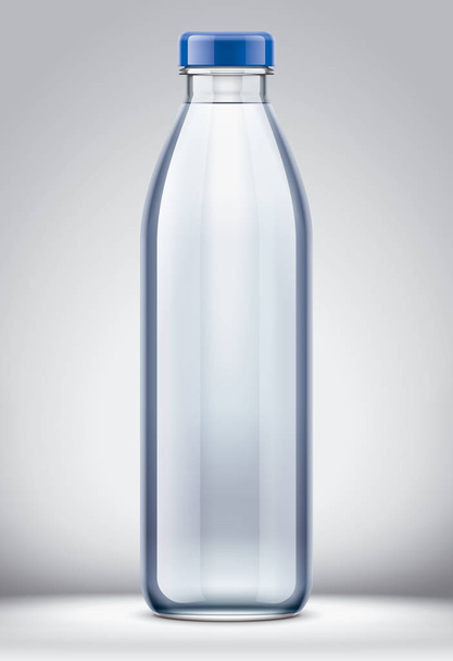 Fles voor Water. Op de achtergrond versie  - Foto, afbeelding