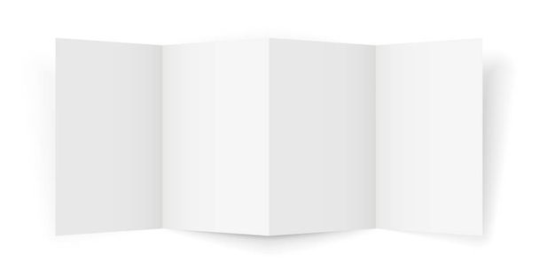 tri fold broshure - Vector, Image