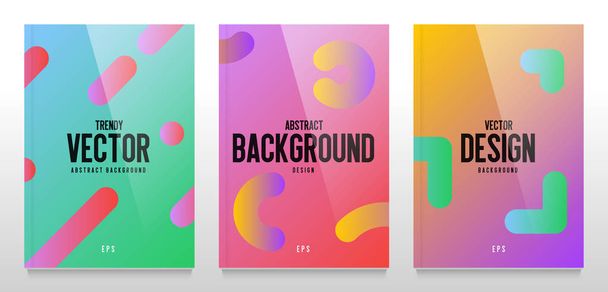 Colorful trendy gradient. Modern cover design. Abstract vector background. Eps10 vector. - Photo, Image