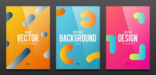 Colorful trendy gradient. Modern cover design. Abstract vector background. Eps10 vector. - Photo, Image