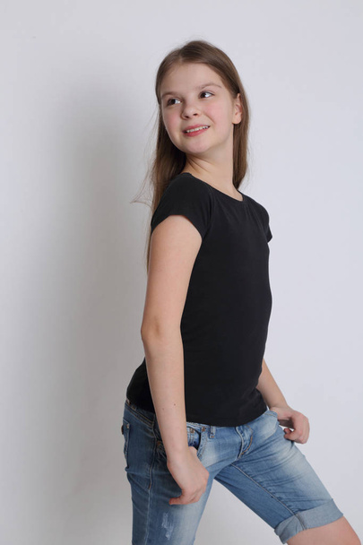 Caucasian teen girl posing - Photo, Image