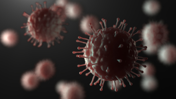 Viruszellen Organismus Makro Nahaufnahme - Foto, Bild
