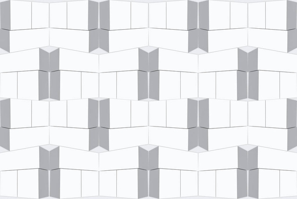 renderização 3d. sem costura moderno flate trapezoide padrão parede fundo
. - Foto, Imagem