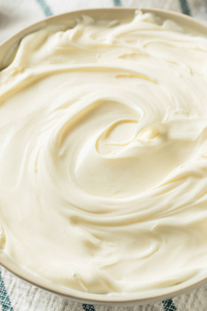 Creamy Homemade Mascarpone Cheese - Foto, Imagen