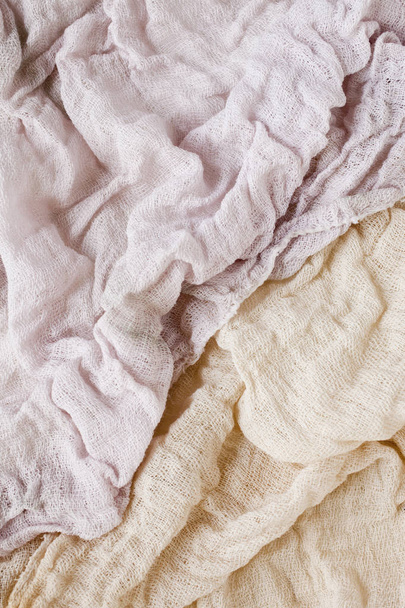 mix of old linen rags - Photo, Image