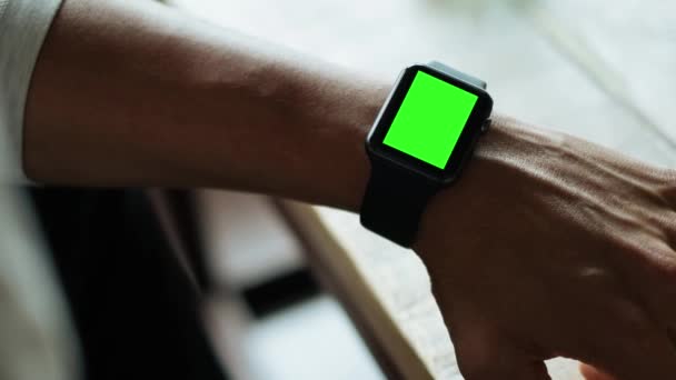 Зелений екран Smartwatch зум - Кадри, відео