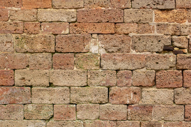 old brown brick wall background - Photo, Image