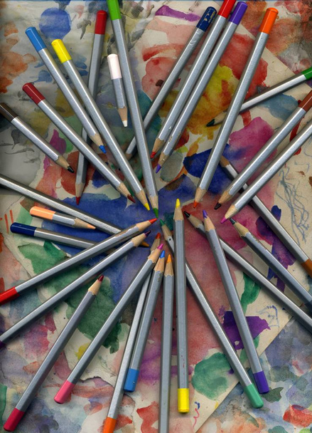олівці колаж / абстрактні шпалери
 - Фото, зображення