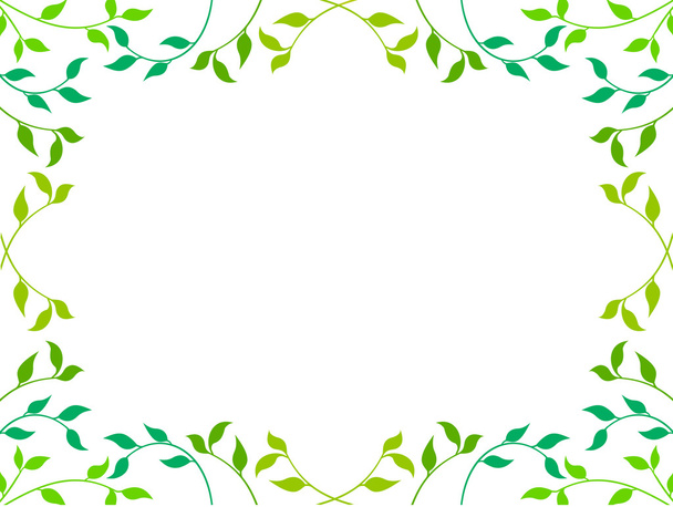 葉植物の背景 - ベクター画像
