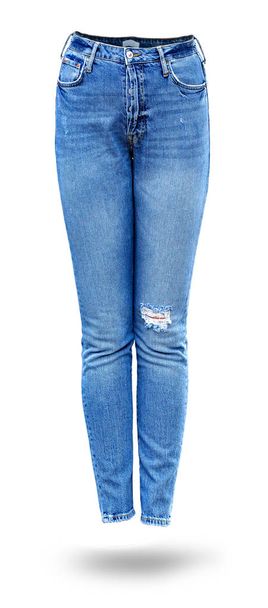 жіночі джинси в білому
 - Фото, зображення