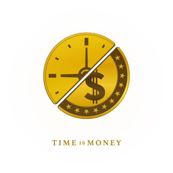 Time is money, concept design - Вектор, зображення