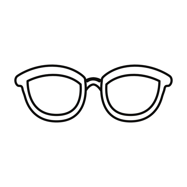 εικονίδιο αξεσουάρ γυαλιών - Διάνυσμα, εικόνα