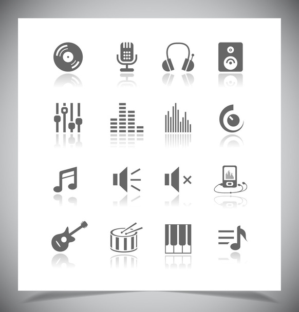 Music Icons - ベクター画像