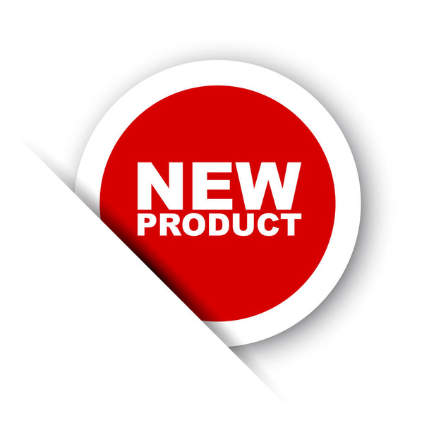bannière vectorielle rouge nouveau produit
 - Vecteur, image