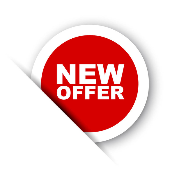 red vector banner new offer - Vector, Image