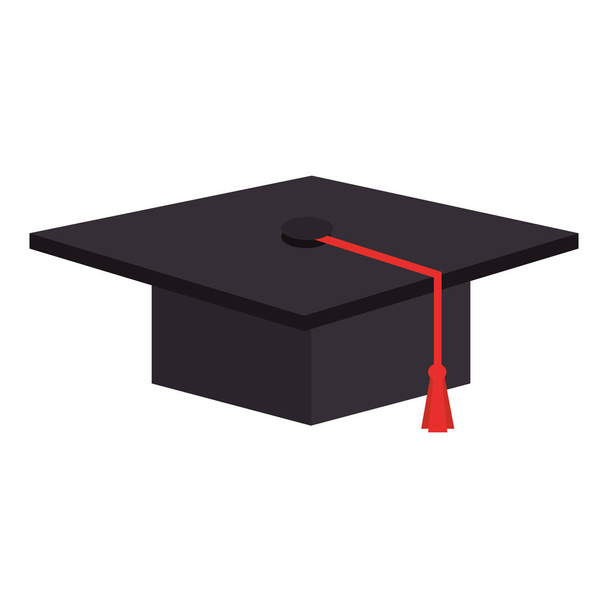 Καπέλο Αποφοίτησης απομονωμένες εικονίδιο - Διάνυσμα, εικόνα