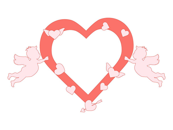Greeting card Valentine's day Romance, feelings - Vector, imagen