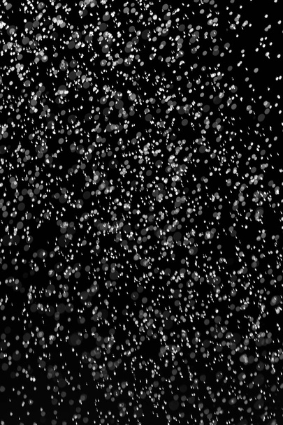 rain on a black background - Foto, Imagem