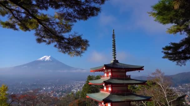 szenische Aufnahmen von schönen Berg fuji, Japan - Filmmaterial, Video