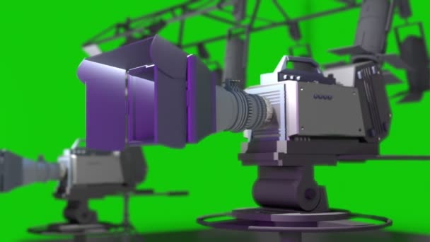Studio film concept with cameras - Footage, Video