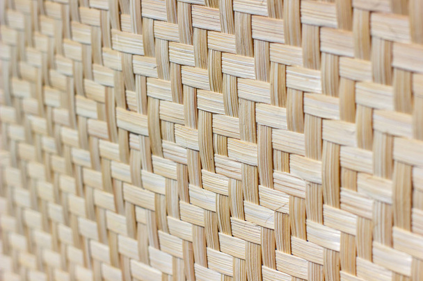  竹を編んだ。手作りのテクスチャ背景 - 写真・画像