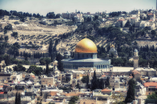Θόλος του βράχου, ναός τοποθετεί, Ιερουσαλήμ  - Φωτογραφία, εικόνα