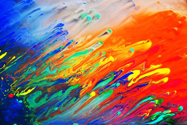 pintura acrílica abstrata colorida
 - Foto, Imagem