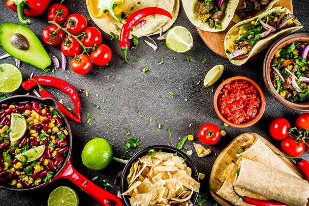 Concepto de comida mexicana. Cinco de Mayo comida
. - Foto, Imagen