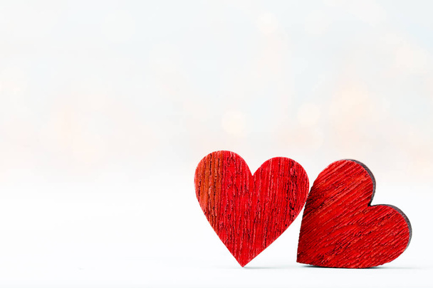 Two Hearts. Valentines day greeting card. - Фото, зображення
