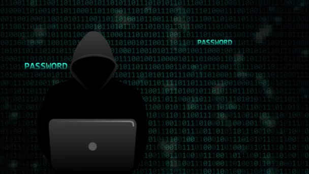 ハッカーは、デジタルのパスワードを盗む - 映像、動画