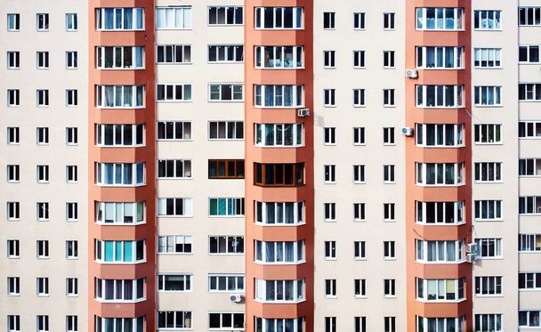 Windows in a residential high-rise building - Photo, Image