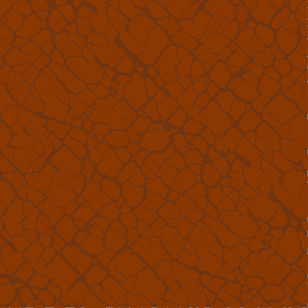 Czerwona terakota gleby pęknięcia bezszwowe wzór - Wektor, obraz