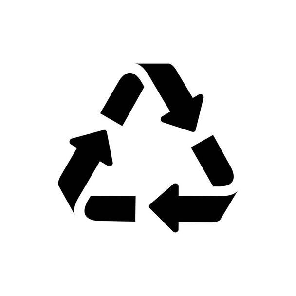 Recyclage symbole d'emballage icône de style plat simple isolé
 - Vecteur, image