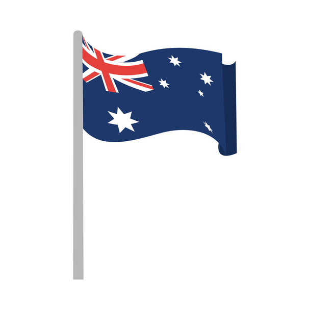 Wzór flagi australijski - Wektor, obraz
