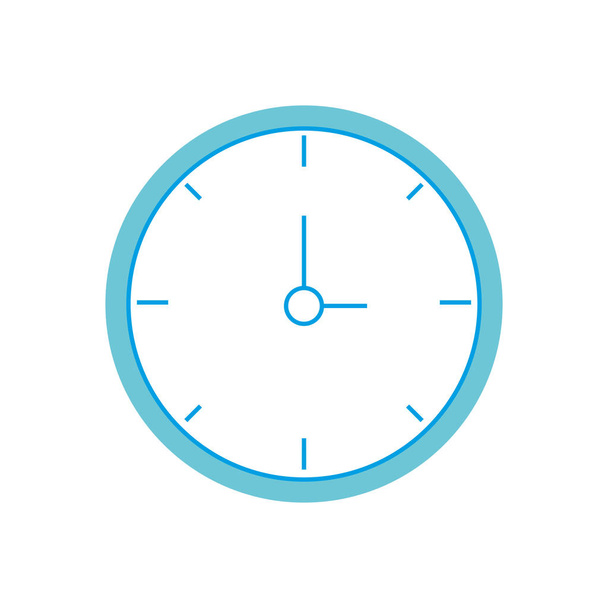 Isolated clock design - Vector, Image