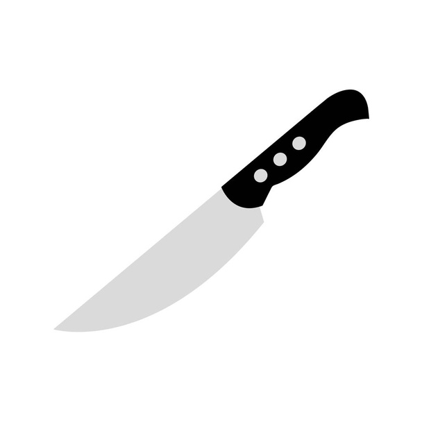 Diseño de cuchillo aislado
 - Vector, Imagen