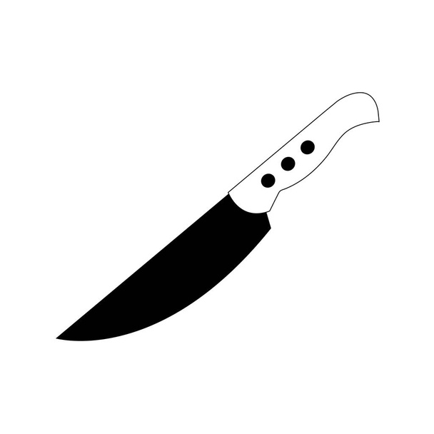 Diseño de cuchillo aislado
 - Vector, imagen
