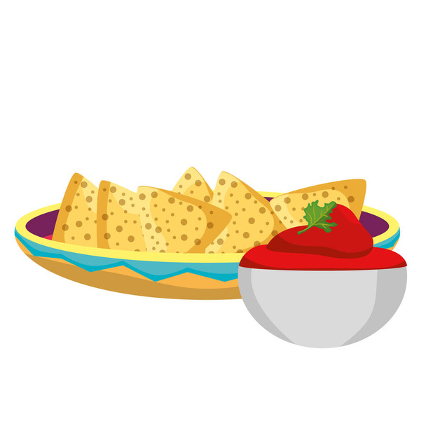 Isolated nachos design - Vector, Image