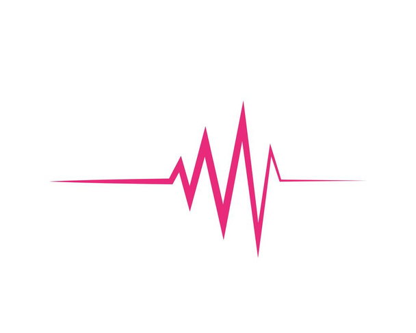 Medical heartbeat pulse icon illustration - Vector, Image